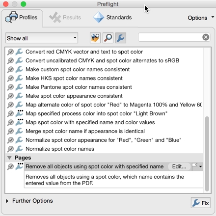 turn off color bands and crop marks on acrobat for mac